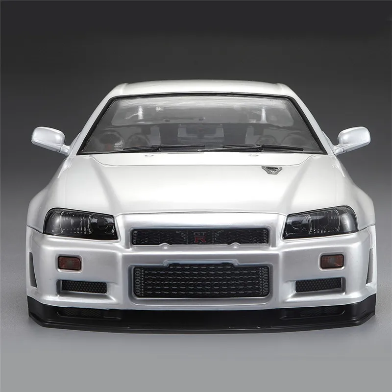 Killerbody NISSAN SKYLINE R34 готовый корпус жемчужно белый для автомобиля RC 1/10
