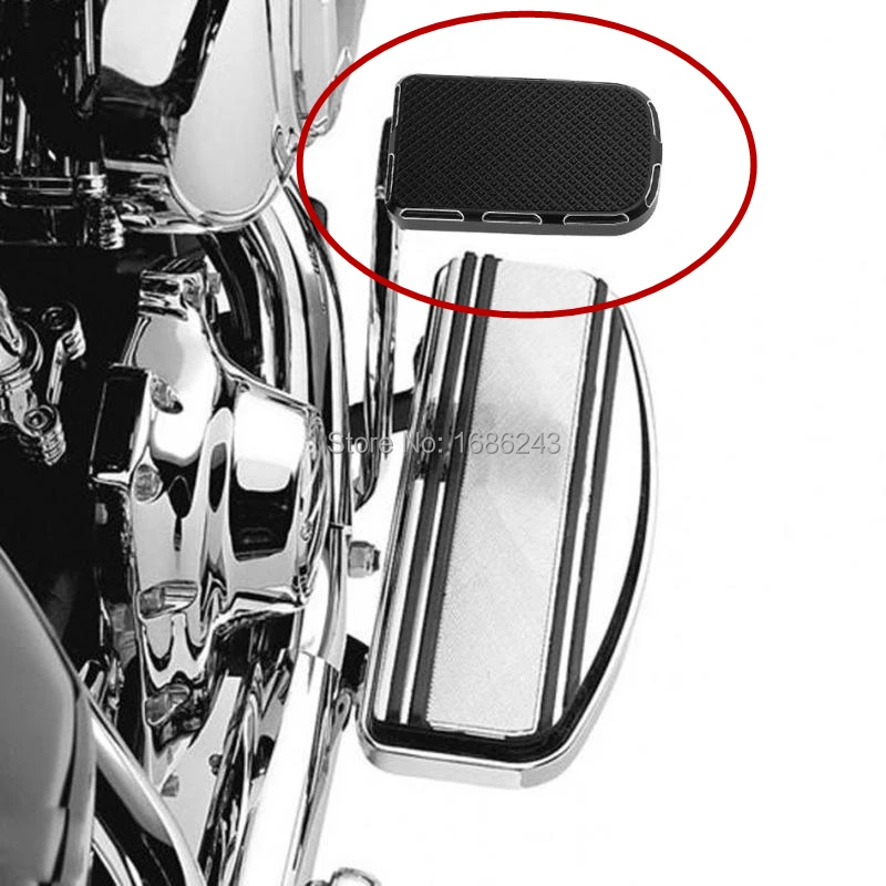 Черный алюминиевый сплав большая педаль тормоза Накладка подходит для Harley Touring