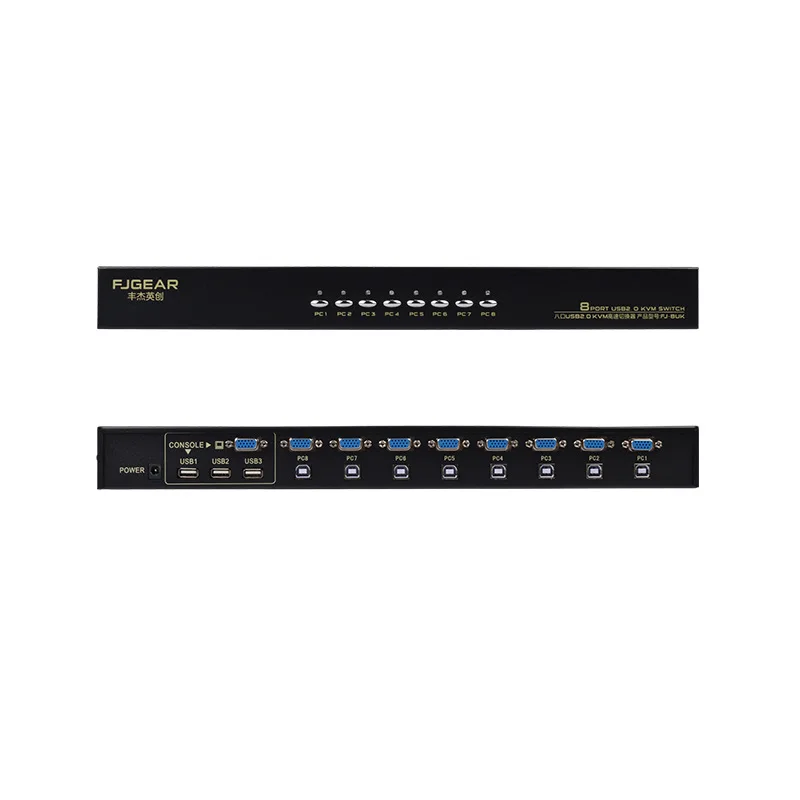 Kvm переключатель vga с 8 портами usb проводной Keypress удаленным переключателем для ПК