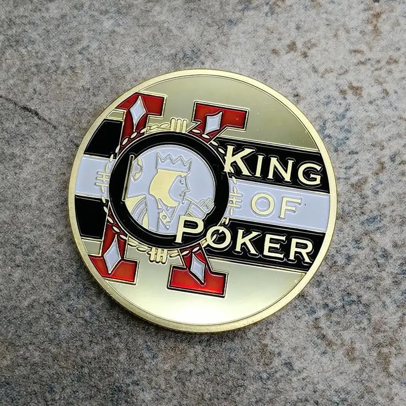 Chip Coins The King of Poker Card Coard Памятная коллекция монет сувениры|Безвалютные монеты| |