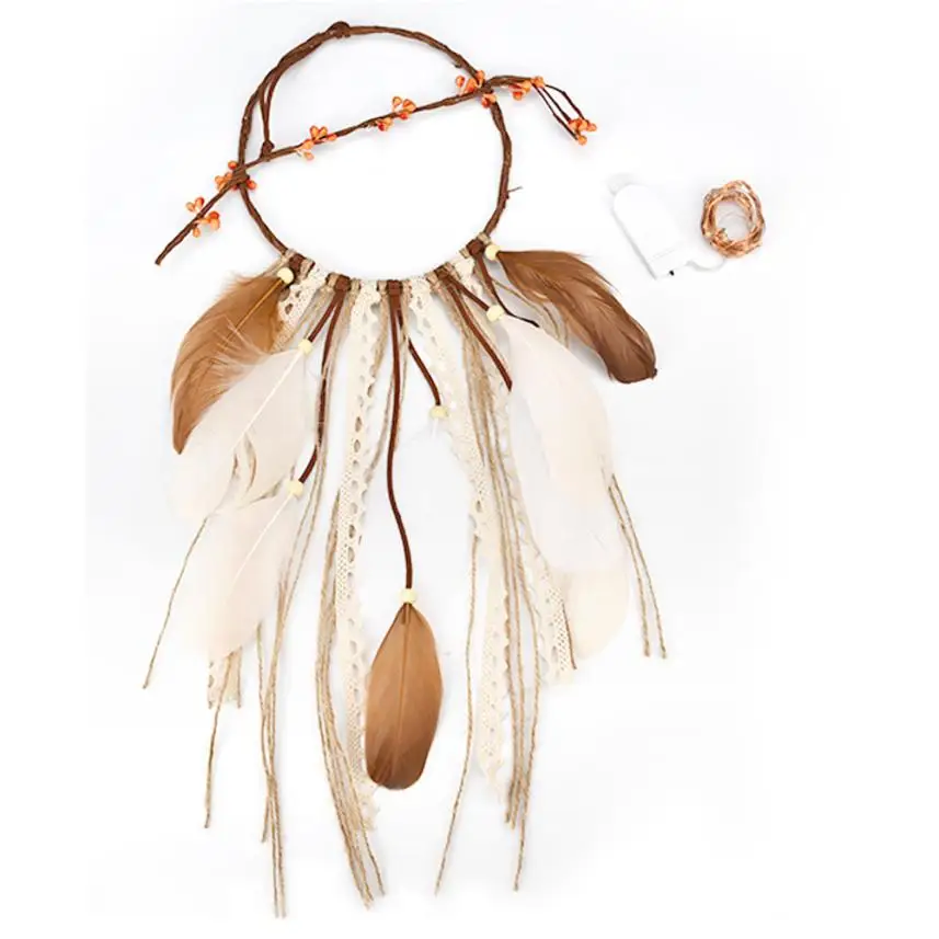 Ловец снов для дома гостиной 2 м 20 светодиодов Колокольчик девочки спальни