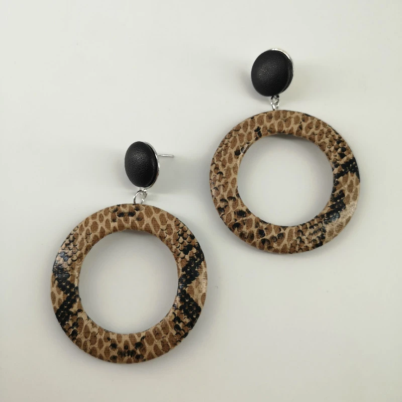 Женские богемные модные серьги с подвеской этнические круглые массивные