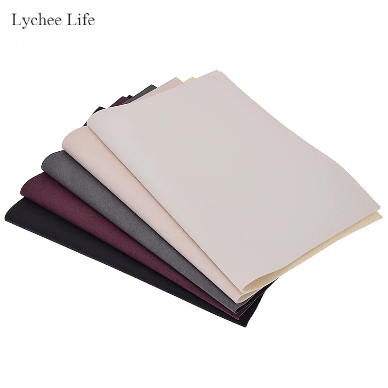 Lychee Life высокое качество A4 Синтетическая кожа ткань тиснение Сделай Сам шитье для