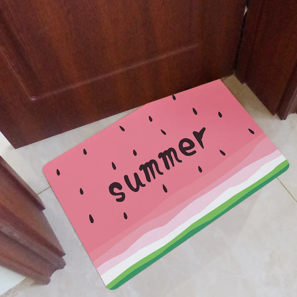 Резиновый напольный коврик с 3D рисунком домашний для входа нескользящий