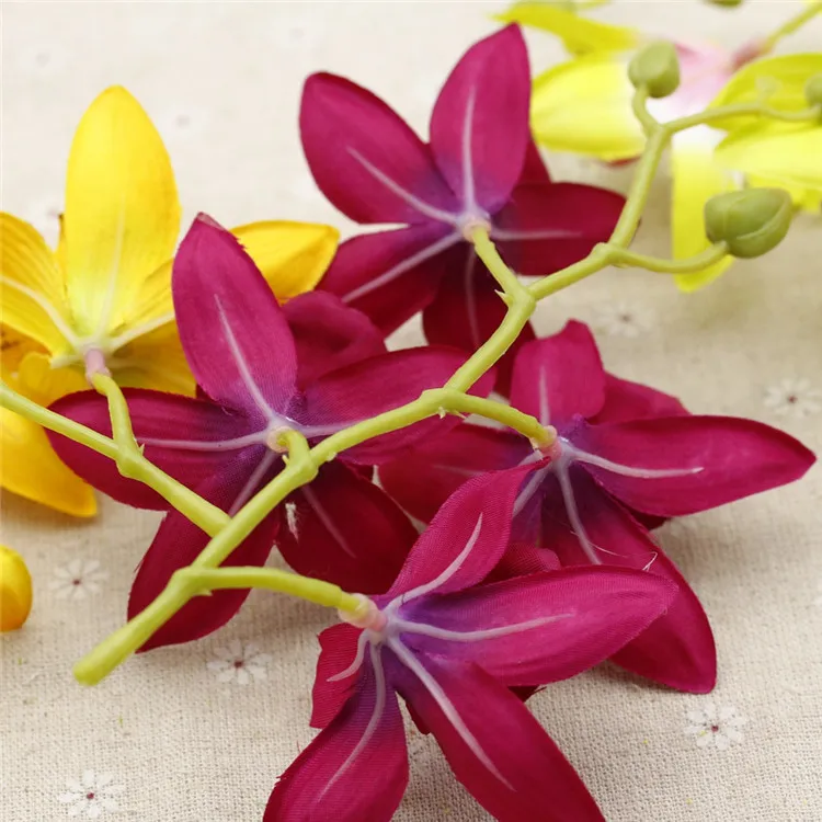 Искусственный цветочный букет Бабочка Орхидея искусственный шелк пластиковое