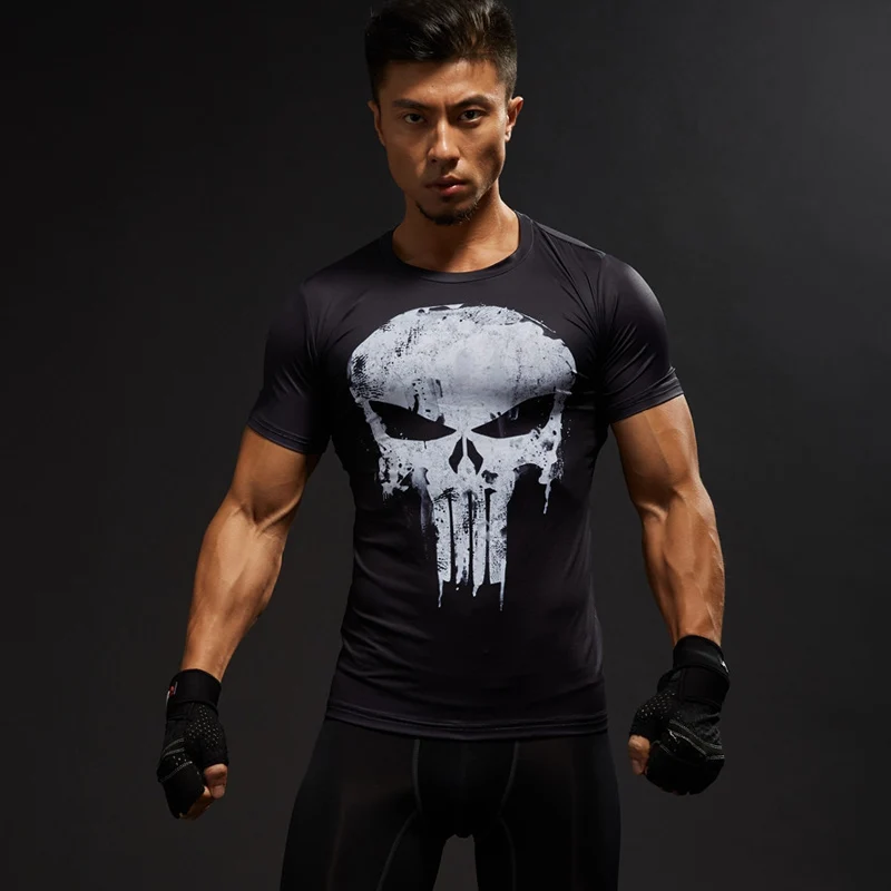 2020 бренд Для мужчин Каратель футболка футболки с коротким рукавом|punisher t shirt|t shirt