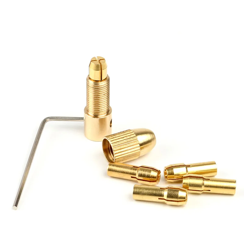 Hot 1.0-3.0mm Mini Drill Chuck Kit Micro Twist Electronic Dremel Keyless Adapter with 1Pc Wrench Tool Clamp | Инструменты