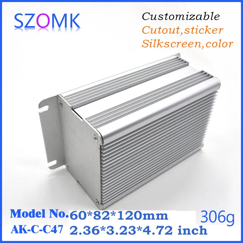 1 шт. алюминиевый корпус szomk для усилителя 60*82*120 мм|enclosure electric|enclosure kitenclosure mesh |