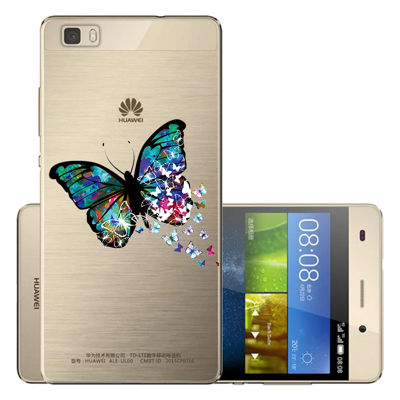 WCD CROWNPRO прозрачный чехол TPU для huawei P8 Lite чехол s силиконовый 5," для huawei P 8 Lite силиконовый чехол мягкий P8lite для телефона - Цвет: WCD