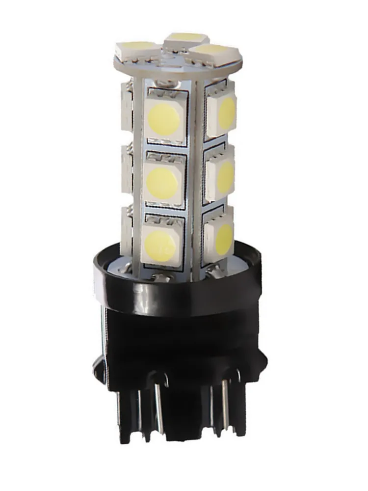 3156 3157 18 SMD чистый белый 5050 Светодиодные Автомобильные лампы Авто p27/7 w