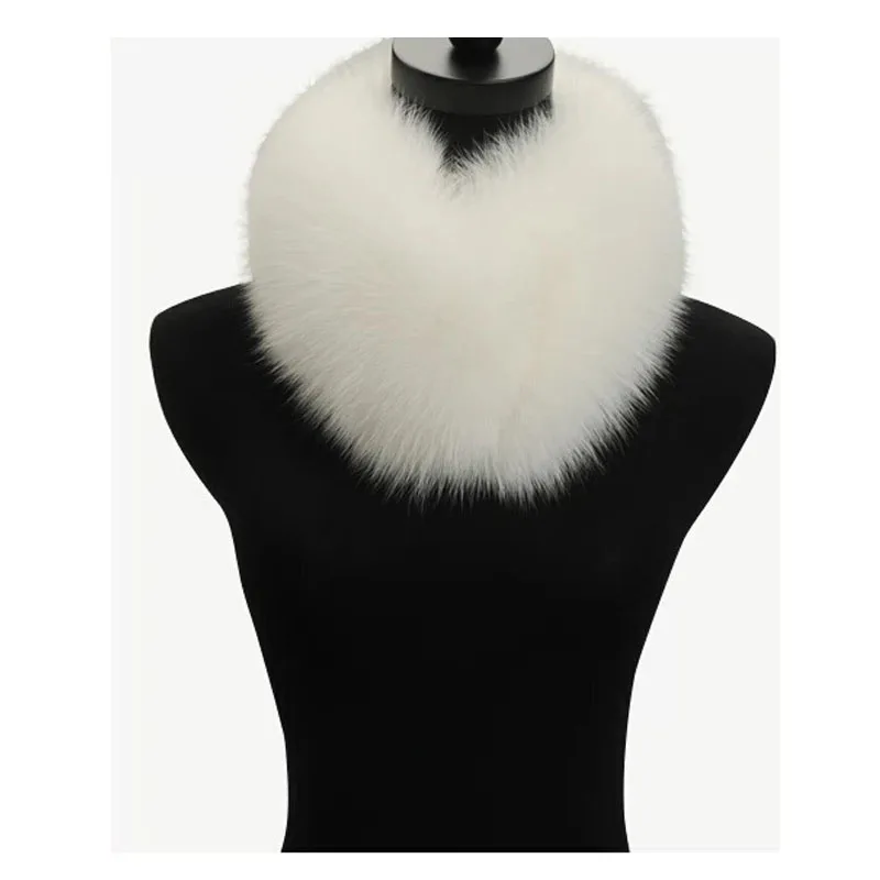 Новый искусственный мех шарфы из лисьего меха Зимние теплые короткие шуба