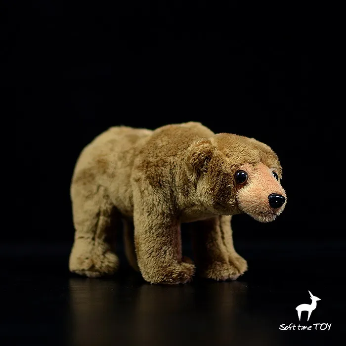 

Real Life Toy Standing Brown Bear Doll Soft Plush Toys Dolls Birthday Present