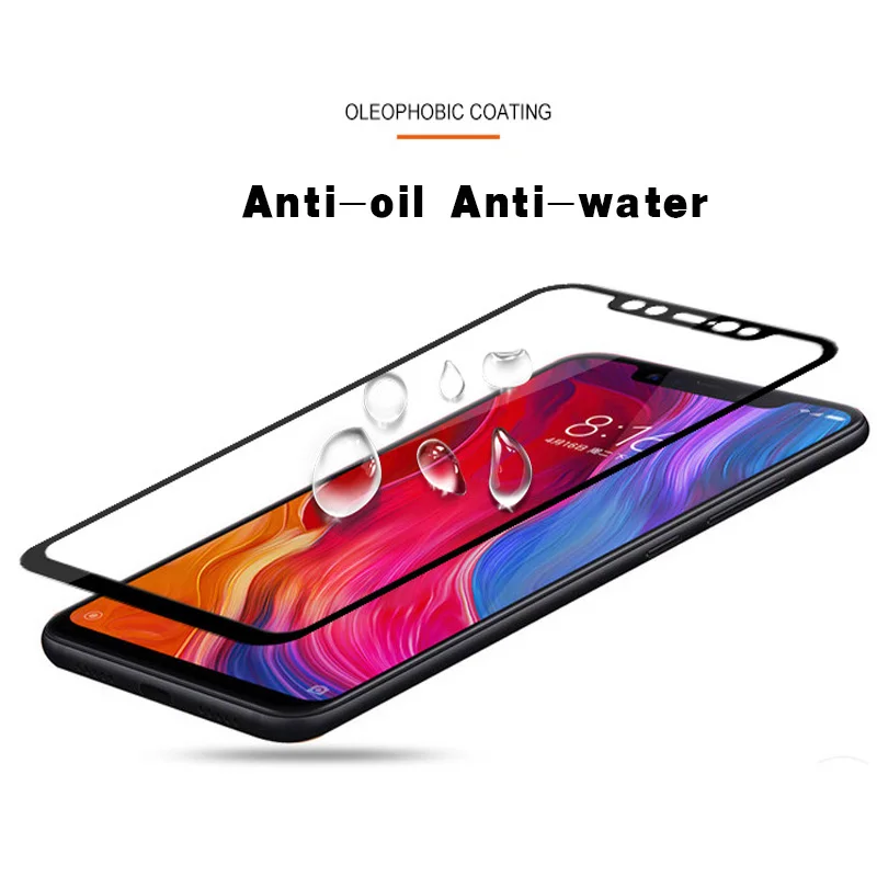 Защитное стекло для Xiaomi mi8 закаленное с полным покрытием | Мобильные телефоны и