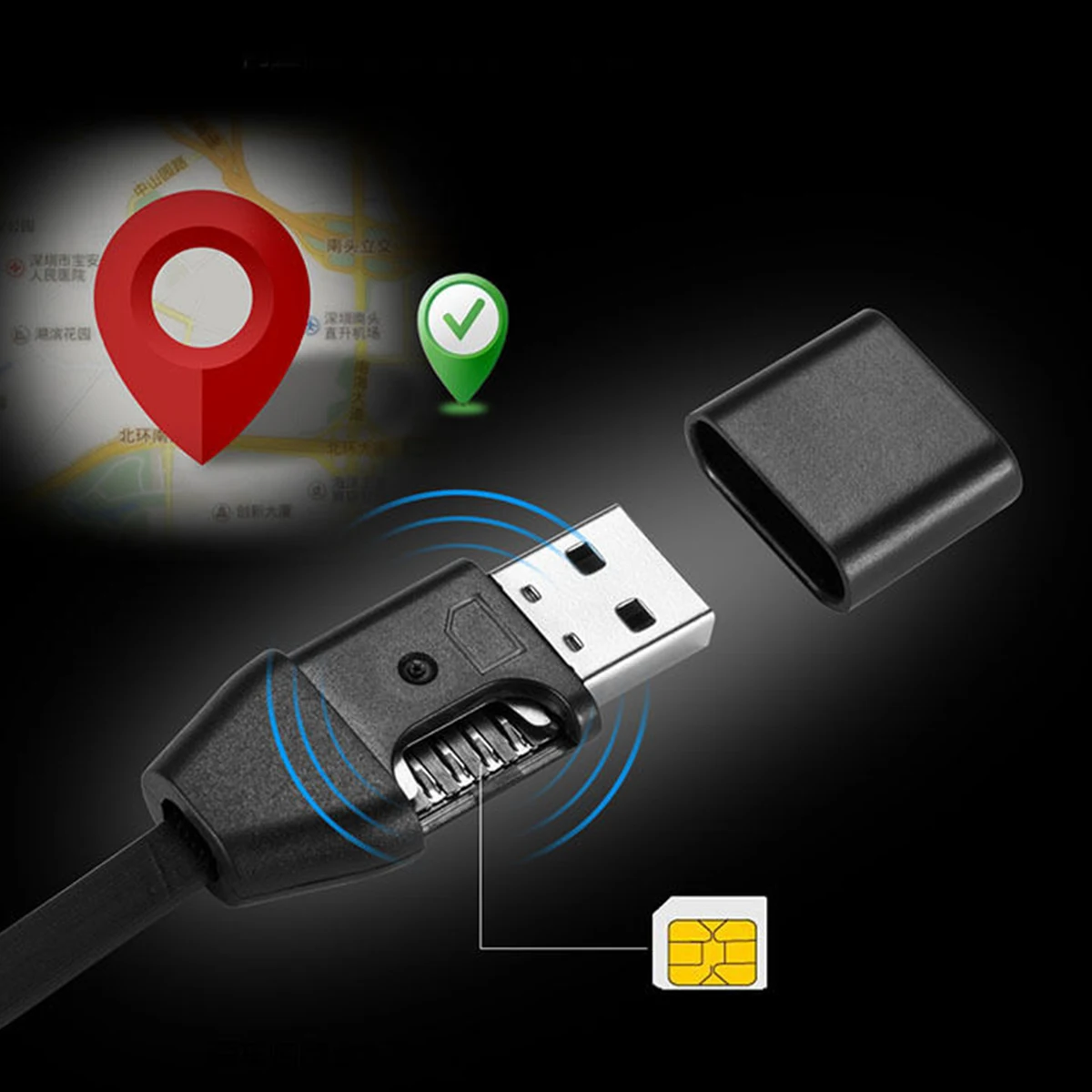 GSM SIM беспроводной скрытый USB кабель дизайн Аудио Звук голосовое Прослушивание ошибка для Android