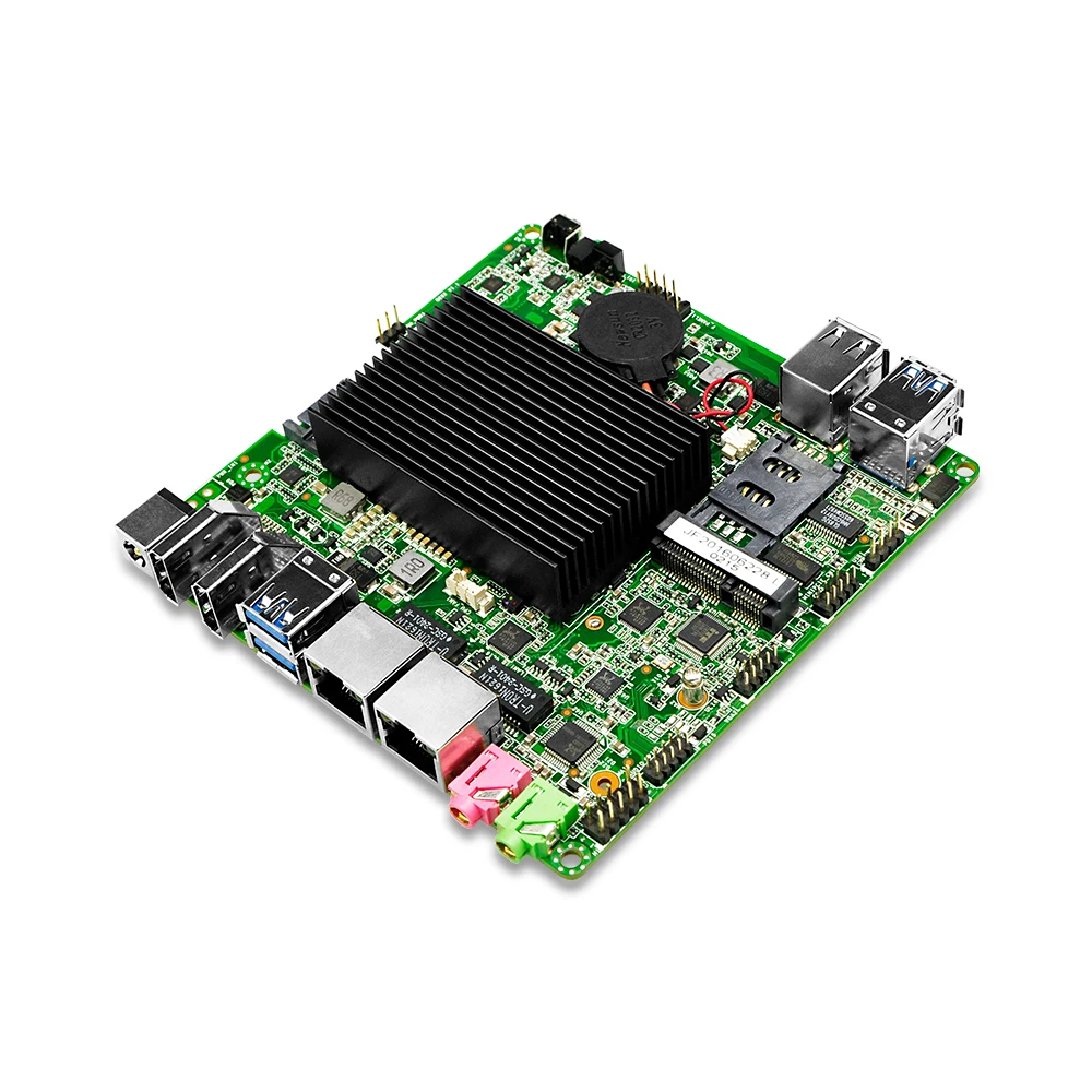 Qotom четырехъядерный мини-ПК с Celeron J3160 процессор на плате, до 2,24 ГГц, безвентиляторный мини-ПК двухканальный сетевой адаптер