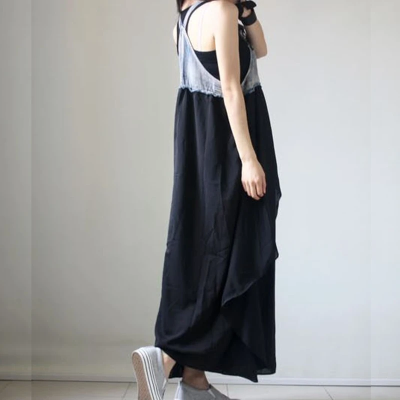 Женское летнее платье из шифона повседневное пляжное с ассиметричным низом и