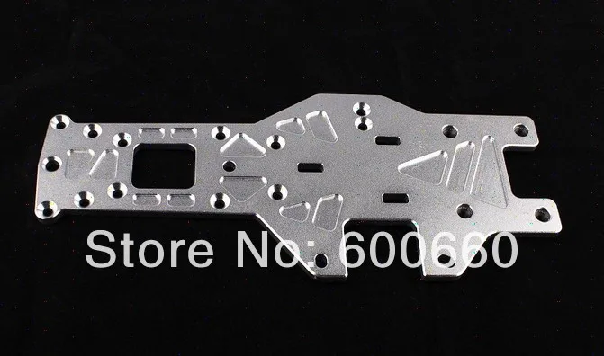 

Baja metal part CNC Alloy Strengthened Rear Chassis silver orange titanium color available 95140