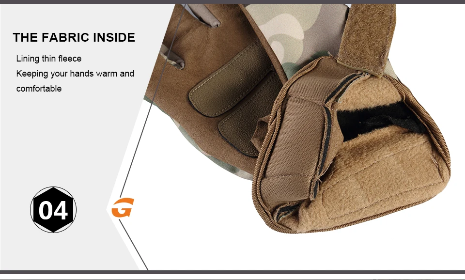 Touch Screen Waterproof Fleece Tactical Army Combat Airsoft Military Hunting Climbing Cycling Hard Knuckle Full Finger Gloves