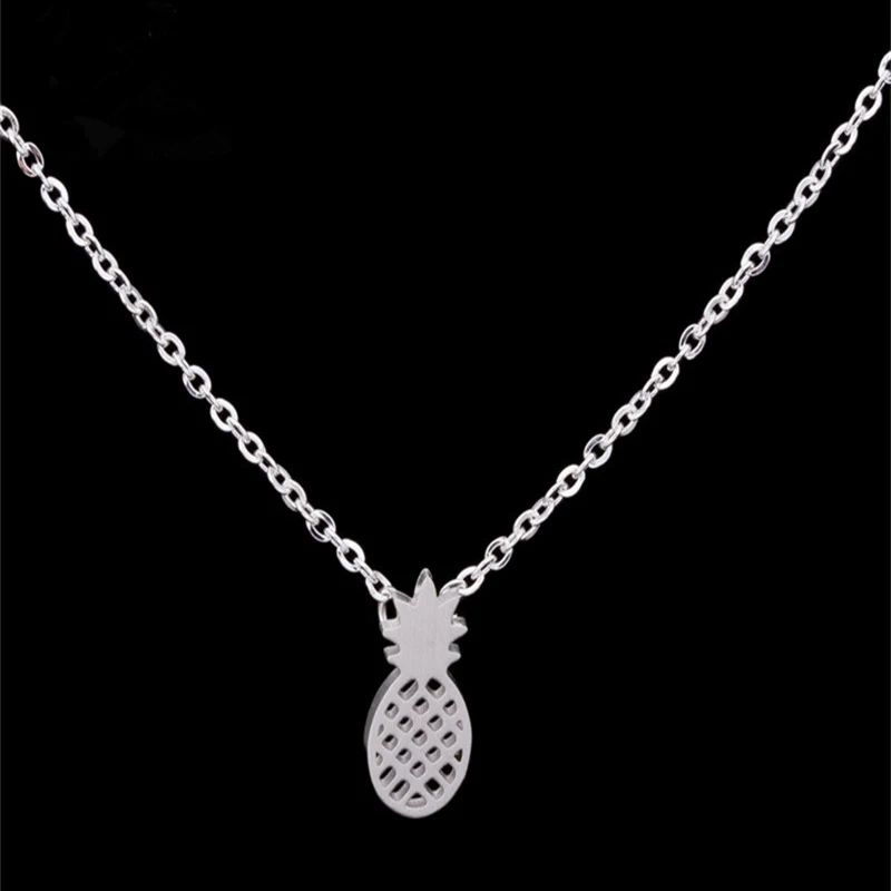 Bijoux роковой золото Цвет ананас Цепочки и ожерелья подвеска Нержавеющая сталь