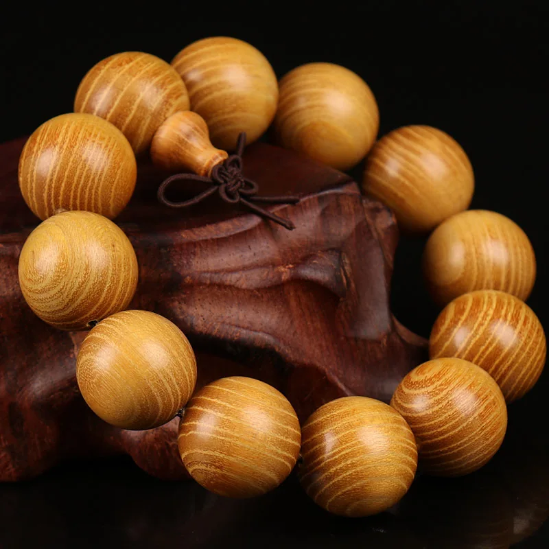 Лидер продаж большие деревянные браслеты из натурального дерева диск бусины для