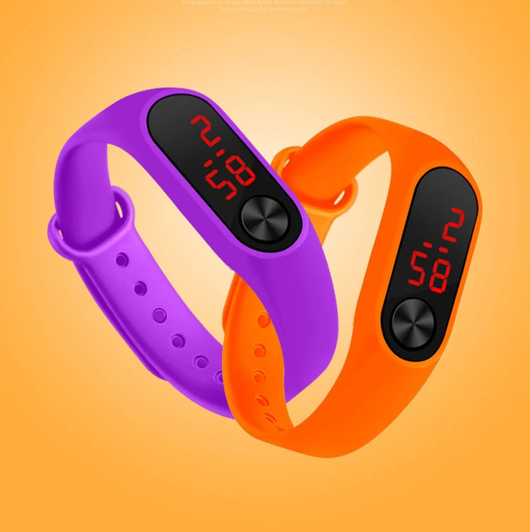 Модные светодиодные цифровые часы для спорта на открытом воздухе молодых мужчин