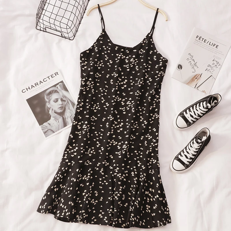 Женское платье без рукавов ftaylor винтажное на лямках с принтом треугольным