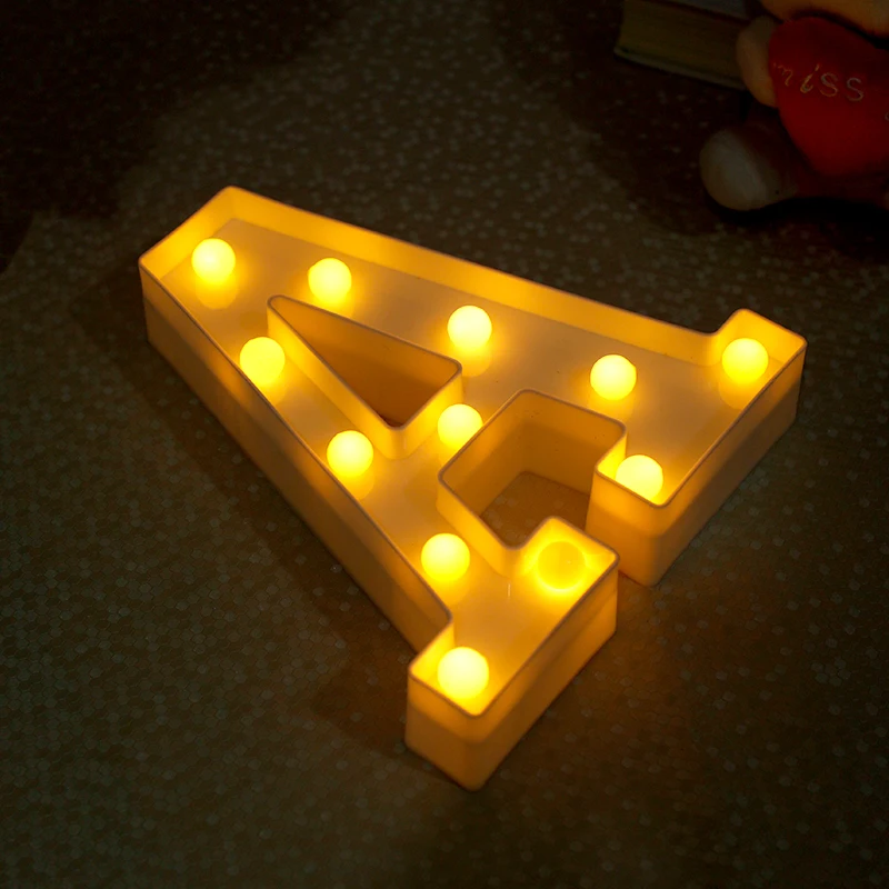 Светодиодное освещение сделай сам из пластика с буквами и символами сердца