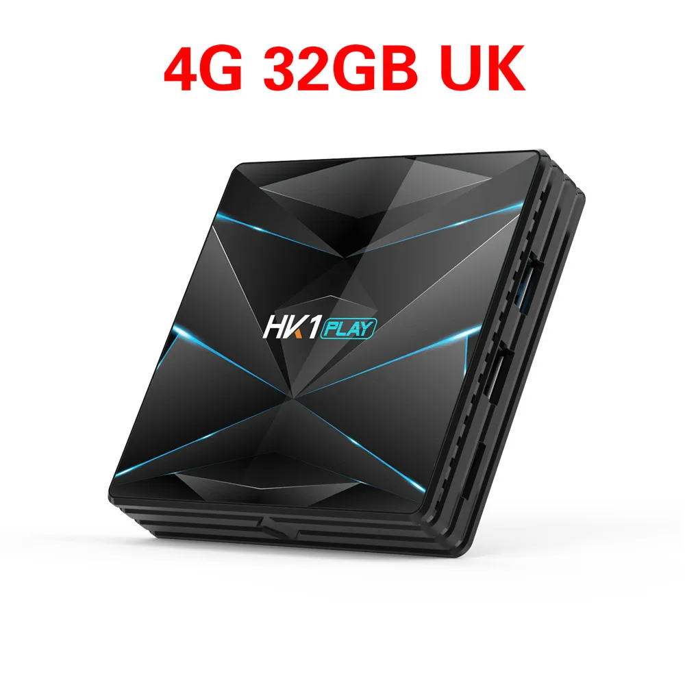 4G 32GB UK HK1 Play Android 9,0 Smart tv Box S905X2 DDR4 2G+ 16G 4G+ 32G 2,4 GHz 5GHz Wifi умный сетевой плеер 4K 3D медиаплеер телеприставка - Цвет: 4G 32GB UK