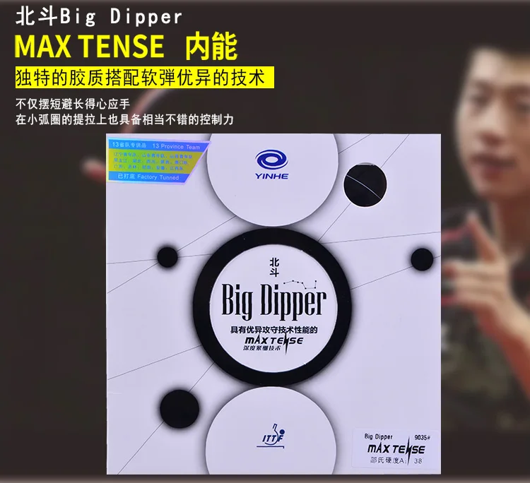 Накладка для настольного тенниса YINHE Big Dipper Max Резиновая Защитная пленка пинг