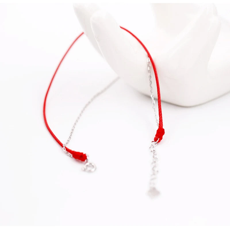 Новинка 925 украшение для женщин в виде Красной веревки модные подарки|silver ornaments|red