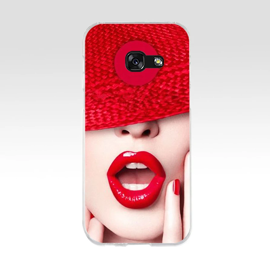 210AQ Красная губная помада vogue Мягкий Силиконовый ТПУ чехол для телефона Samsung galaxy a3