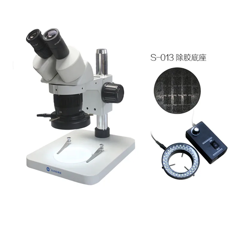 Günstig Fernglas Mikroskop 7-45X Kontinuierliche Zoom 90X Okular 20/40 Für Motherboard Mit LED Licht Inspektion PCB Reparatur