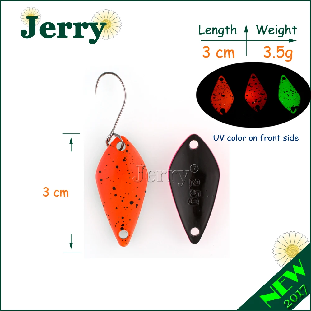 Jerry 1 шт. рыболовные приманки Высококачественный яркий цвет ложки пресноводный