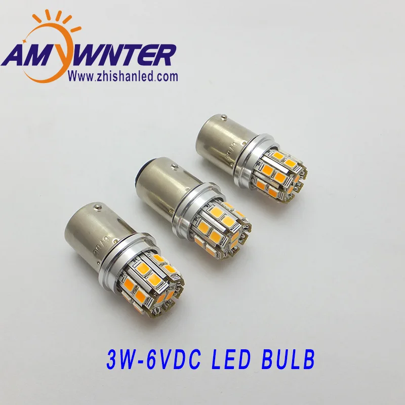 AMYWNTER P21W 1156 Ba15s 6V 12V led 3W лампа для автомобильного стайлинга фар автомобильные огни