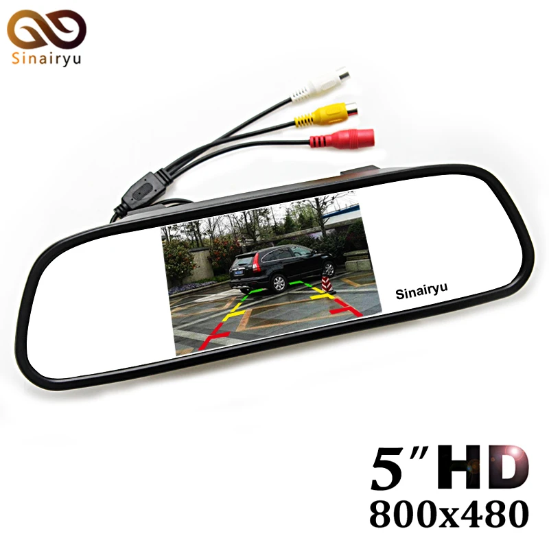 Sinairyu HD 800*480 автомобильное зеркало монитор 5 &quotTFT LCD Зеркало для парковки