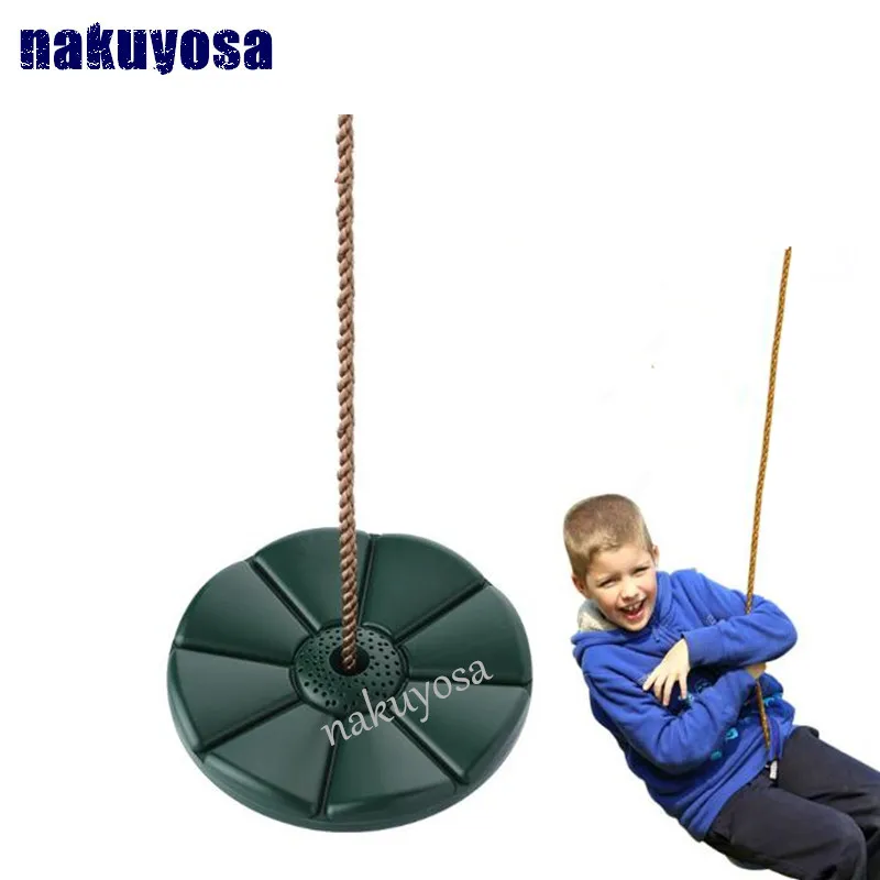 Для дома и улицы; детская площадка подвесной ПВХ садовые качели набор детей вращающийся играть дерево Дейзи веревка Disco качающееся сиденье высокое qu