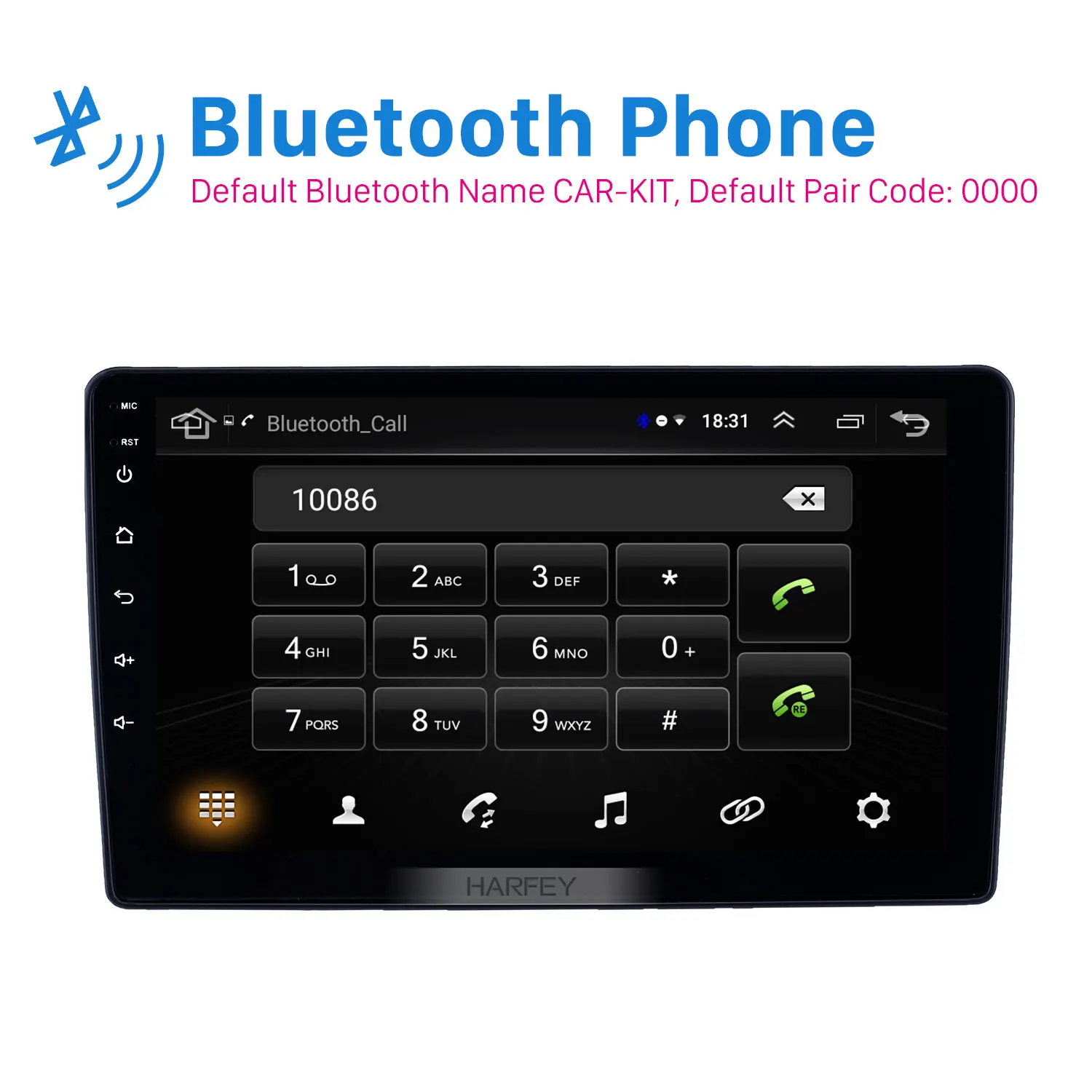 Автомагнитола Harfey 2 din Android 9 1 GPS дюймов для Peugeot 307 2001-2008 Wi-Fi сенсорный экран HD