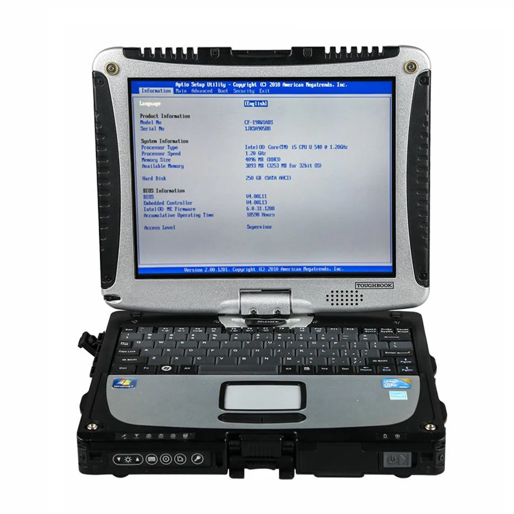 Военный сканер Toughbook CF 19 для Porschh диагностический инструмент MB STAR C4 SD Connect C5
