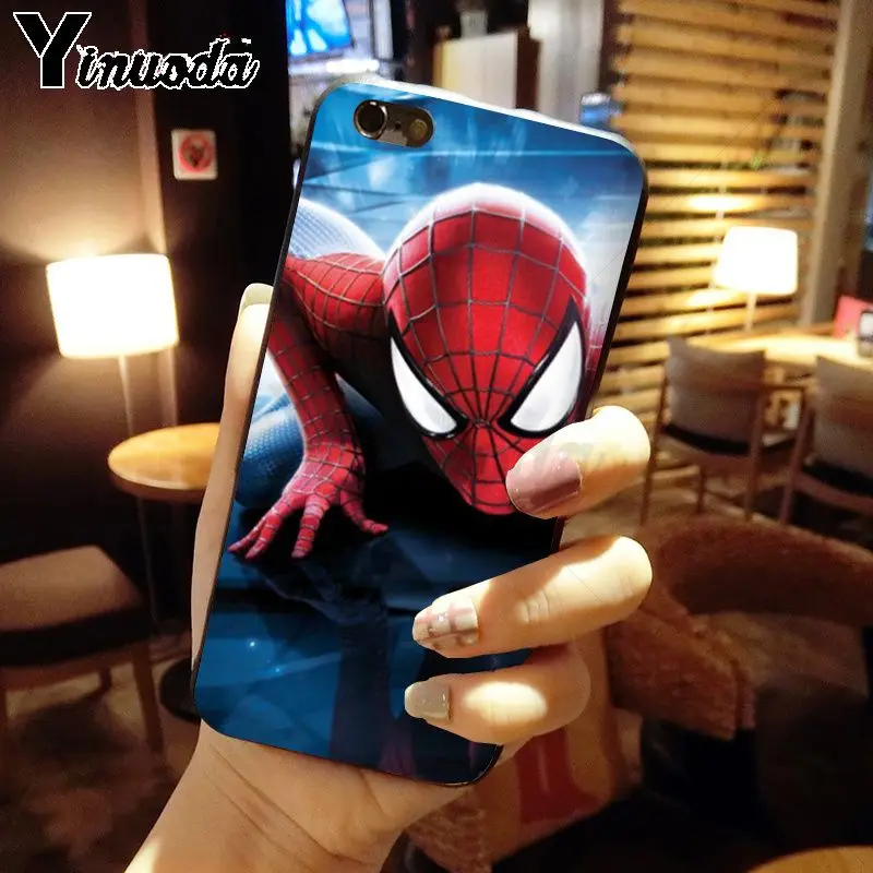 Yinuoda Marvel Мстители Герои новое поступление черный чехол для мобильного телефона