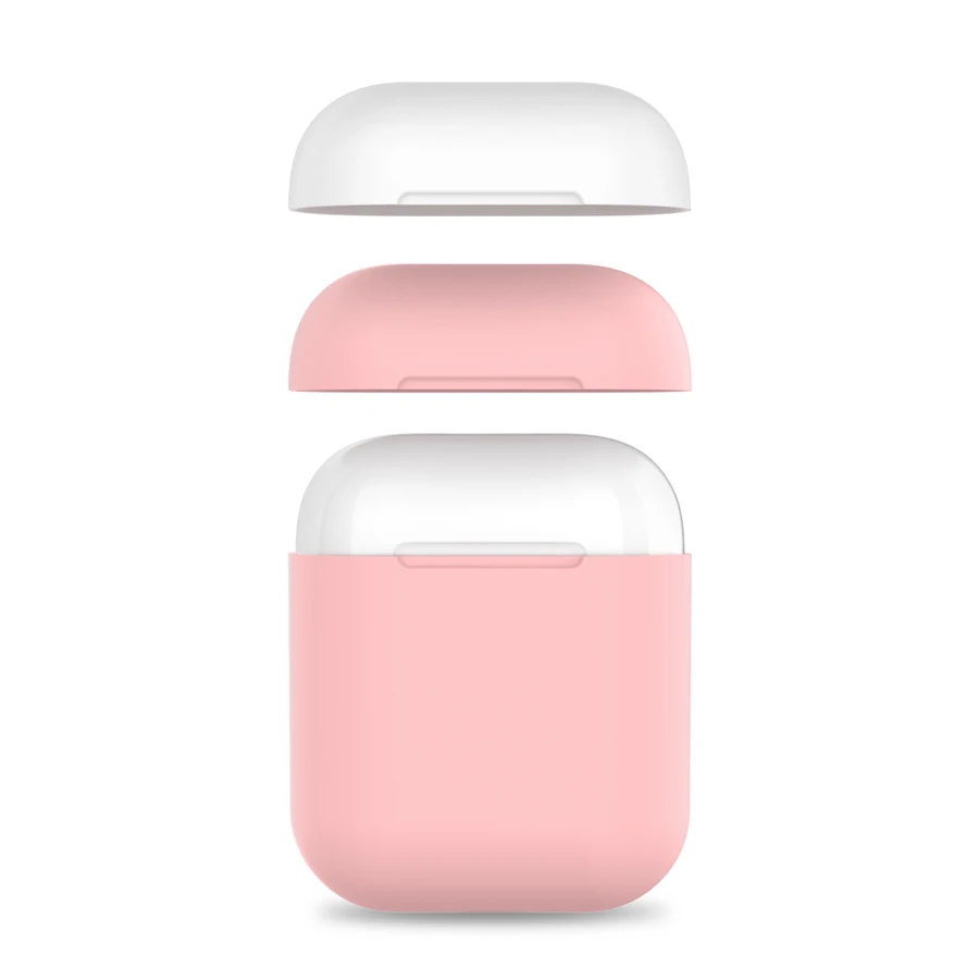 Силиконовый чехол для наушников для AirPods 2, беспроводная коробка для зарядки наушников, защитный футляр, чехол для телефона, аксессуары для AirPods