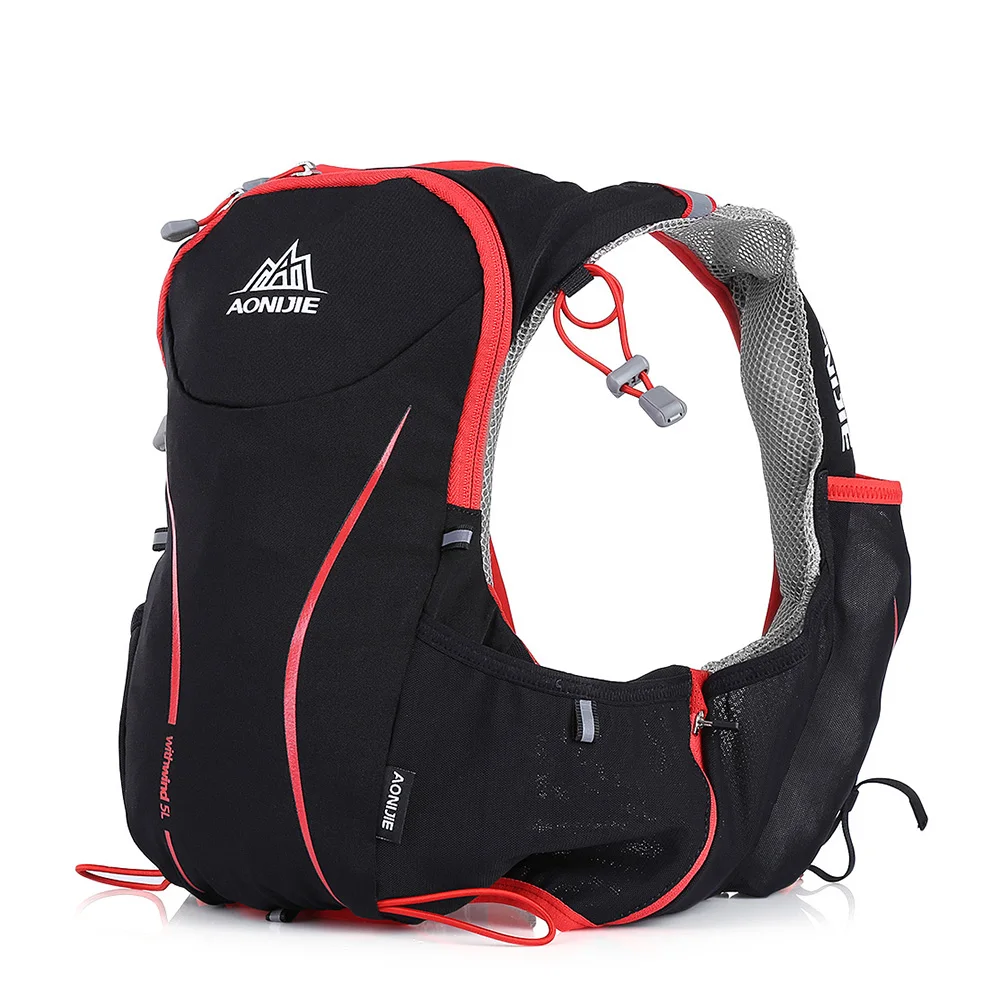 AONIJIE 5L Outdoor Running Bag S/M L/XL Unisex Hydration Backpack Polyester Nylon Hiking Vest Lightweight 2017 NEW | Спорт и