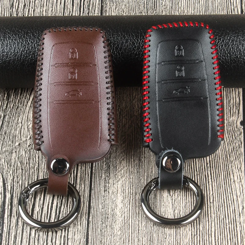 Чехол для автомобильных ключей чехол из натуральной кожи Toyota Camry Highlander Land Cruiser