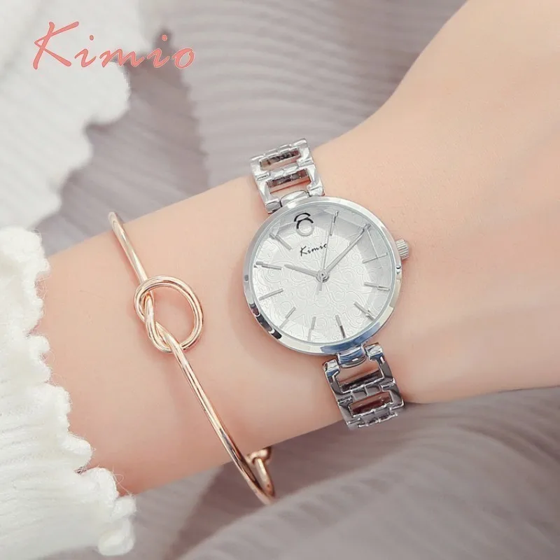 KIMIO Vintage Black Watch Women Fashion Quartz Clock Luxury Brand Chinese Wrist Bracelet Women's Watches Jewelry | Наручные часы