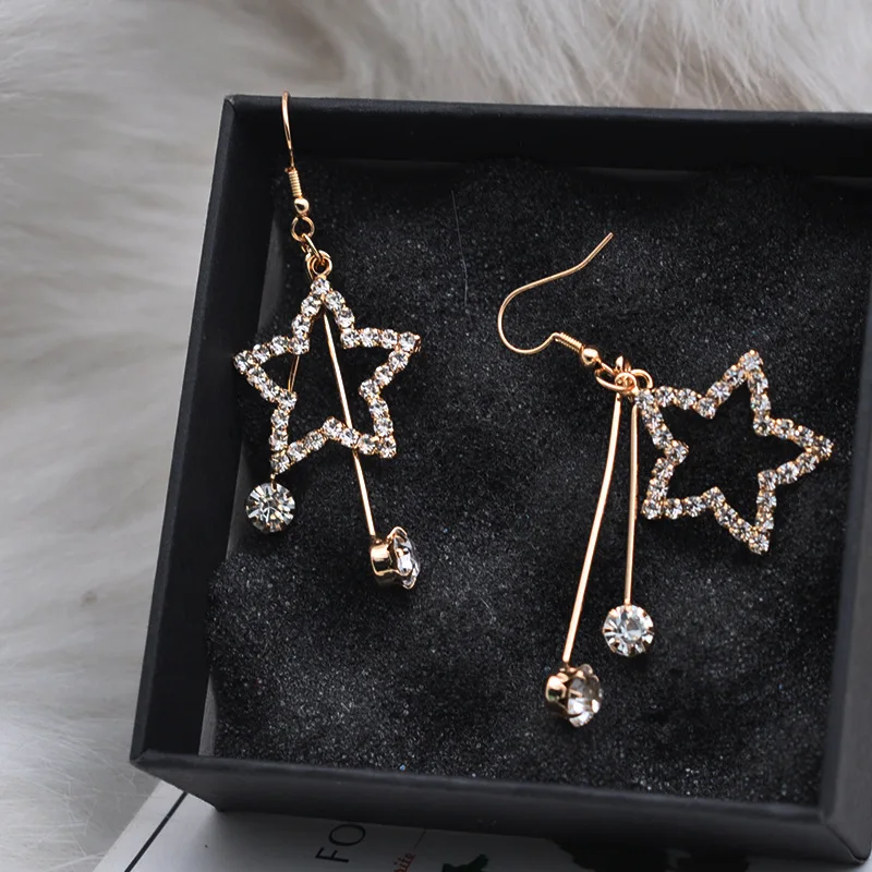 JZTOP серьги-капли с кристаллами женские роскошные длинные серьги со стразами и