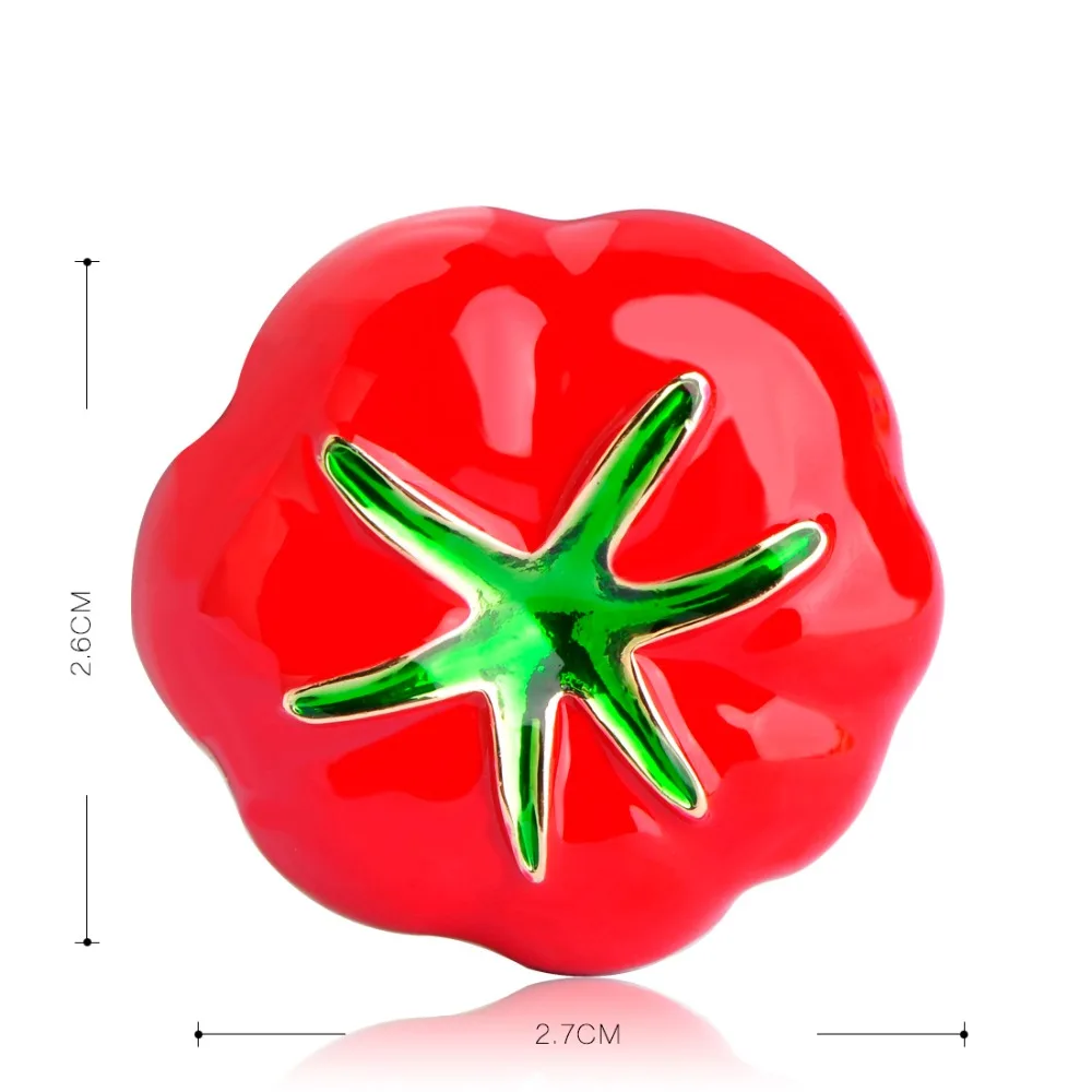Реалистичная эмалированная брошь Funmor в виде томатного ранца стиле Харадзюку для