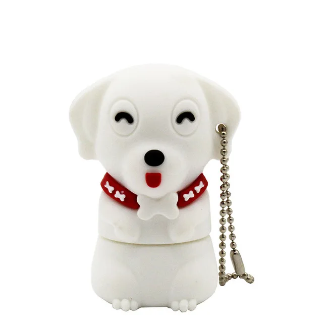 White TEXT ME 64 Гб мультфильм Мини собака usb флеш-накопитель usb 2,0 4 ГБ 8 ГБ 16 ГБ 32 ГБ флешка, подарок U диск - Цвет: White