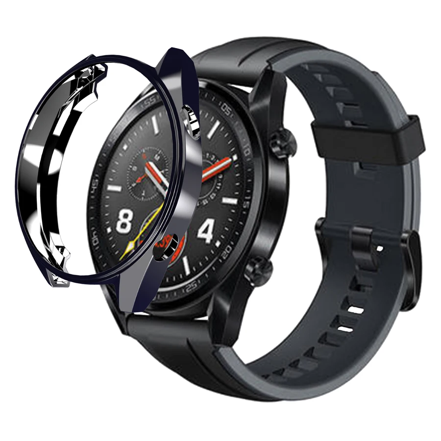 Для huawei Watch GT 2 чехол с мягким покрытием ТПУ защитный чехол для часов рамка оболочка протектор кожи для huawei GT 46 мм аксессуар