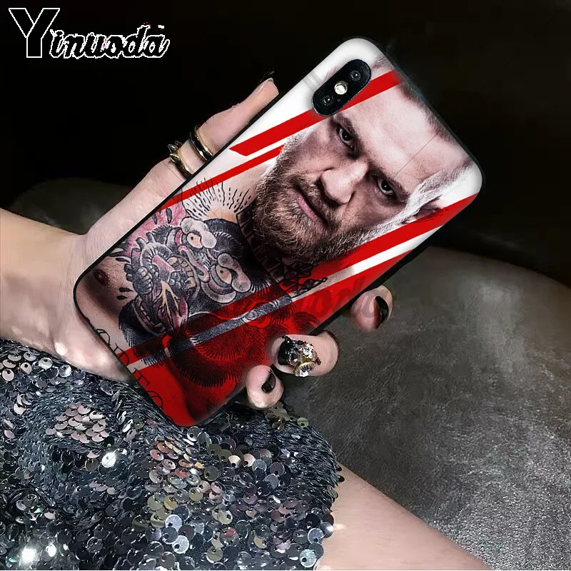 Yinuoda Conor McGregor ирландский боец фото мягкий чехол для телефона для iPhone X XS MAX 6 6S 7 7plus 8 8Plus 5 5S XR 11 11pro 11promax
