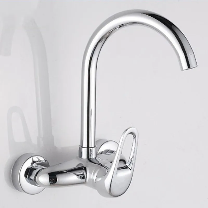 Бесплатная доставка кран для кухонной раковины с одной ручкой и двойным