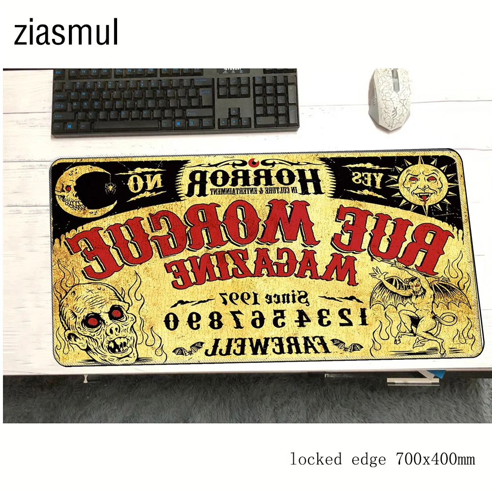 ouija board padmouse 700x400x3mm gaming mousepad game locrkand large mouse pad gamer computer desk thick mat notbook mousemat pc |